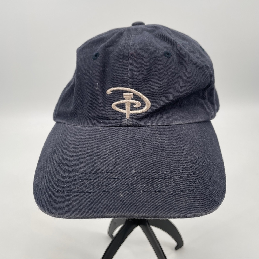 Vintage Disney Experience Disney Golf Hat Blue Faded Adjustable Dad Hat